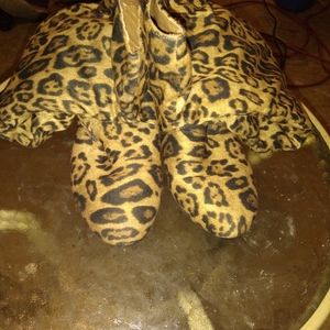 Cheetah print boots